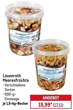 METRO Lauenroth Meeresfrüchte Angebot