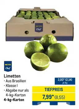 METRO Limetten Angebot