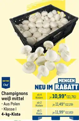 METRO Champignons weiß mittel Angebot