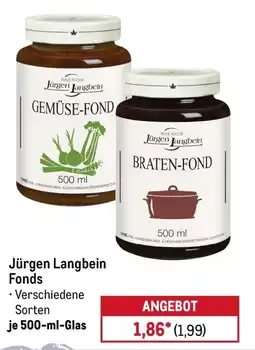 METRO Jürgen Langbein Fonds Angebot