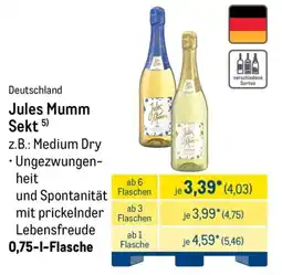 METRO Jules Mumm Sekt Angebot