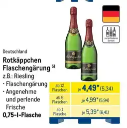 METRO Rotkäppchen Flaschengärung Angebot