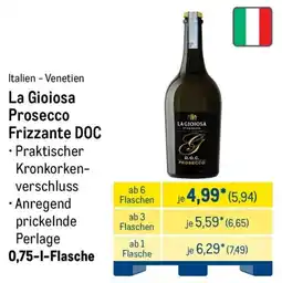 METRO La Gioiosa Prosecco Frizzante DOC Angebot