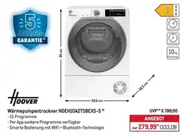 METRO HOOVER Wärmepumpentrockner NDEH10A2TSBEXS-S Angebot