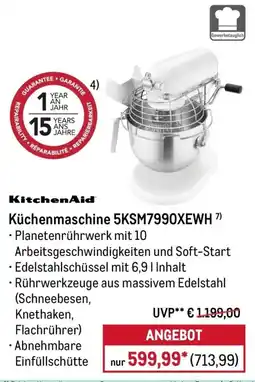 METRO KitchenAid Küchenmaschine 5KSM7990XEWH 7 Angebot
