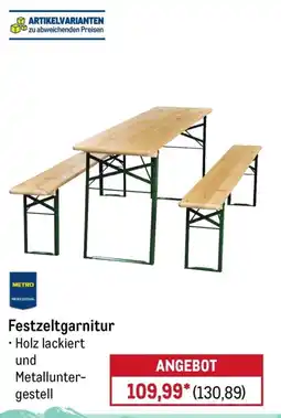 METRO Festzeltgarnitur Angebot