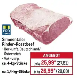 METRO Simmentaler Rinder Roastbeef Angebot