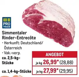 METRO Simmentaler Rinder Entrecôte Angebot
