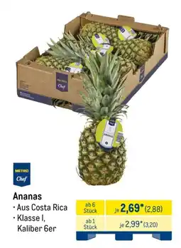METRO Ananas Angebot