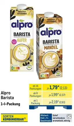 METRO Alpro Barista Angebot