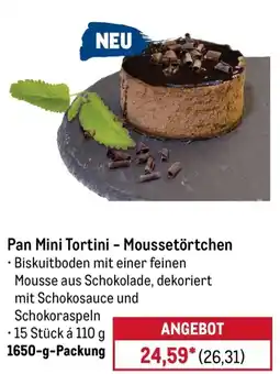 METRO Pan Mini Tortini Moussetörtchen Angebot