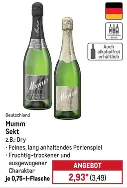 METRO Mumm Sekt Angebot