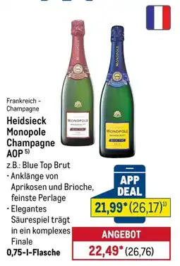METRO Heidsieck Monopole Champagne AOP Angebot