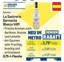 METRO La Sastreria Garnacha Blanca VdM Angebot