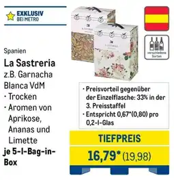 METRO La Sastreria Angebot