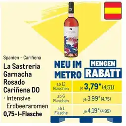 METRO La Sastreria Garnacha Rosado Cariñena DO Angebot