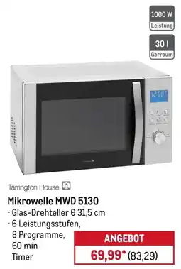 METRO Tarrington House Mikrowelle MWD 5130 Angebot