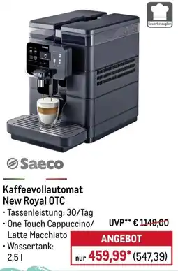 METRO Saeco Kaffeevollautomat New Royal OTC Angebot