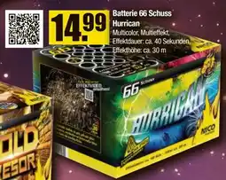 V Baumarkt NICO Feuerwerk Batterie 66 Schuss Hurrican Angebot