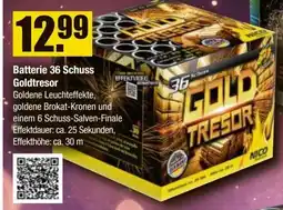 V Baumarkt NICO Feuerwerk Batterie 36 Schuss Goldtresor Angebot