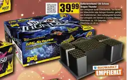 V Baumarkt NICO Feuerwerk Batterieverbund 126 Schuss Dragon Thunder Angebot
