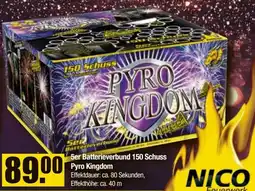 V Baumarkt NICO Feuerwerk 5er Batterieverbund 150 Schuss Pyro Kingdom Angebot