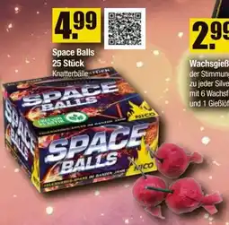 V Baumarkt NICO Feuerwerk Space Balls 25 Stück Angebot