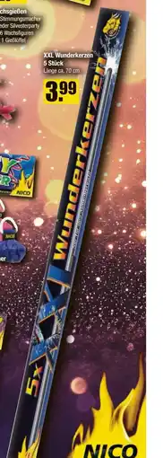 V Baumarkt NICO Feuerwerk XXL Wunderkerzen Angebot