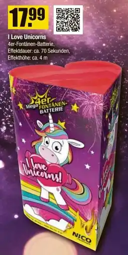 V Baumarkt NICO Feuerwerk I Love Unicorns Angebot