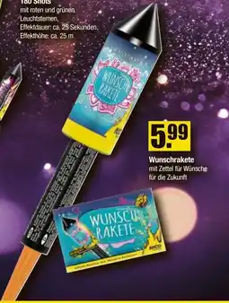 V Baumarkt NICO Feuerwerk Wunschrakete Angebot
