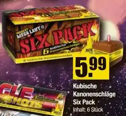 V Baumarkt NICO Feuerwerk Kubische Kanonenschläge Six Pack Angebot