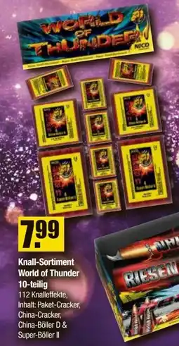 V Baumarkt NICO Feuerwerk Knall-Sortiment World of Thunder 10-teilig Angebot