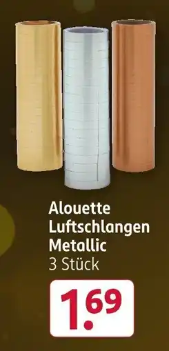 Rossmann Alouette Luftschlangen Metallic 3 Stück Angebot
