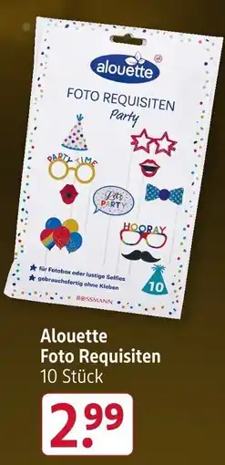 Rossmann Alouette Foto Requisiten Angebot