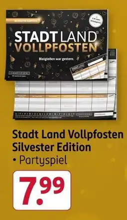 Rossmann Stadt Land Vollpfosten Silvester Edition Angebot