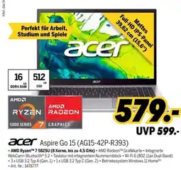 MEDIMAX acer Aspire Go 15 (AG15-42P-R393) Angebot