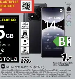 MEDIMAX Xiaomi REDMI Note 14 Pro+ 5G (256GB) + ALLNET-FLAT GO 15GB Angebot