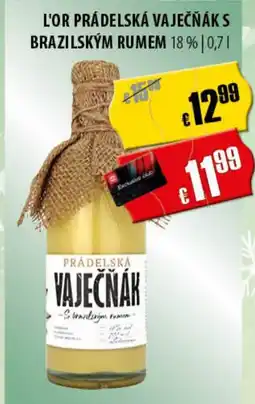 FreeOneShop L'OR PRÁDELSKÁ VAJEČŇÁK S BRAZILSKÝM RUMEM Angebot