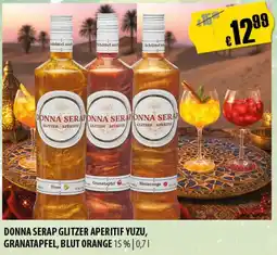 FreeOneShop DONNA SERAP GLITZER APERITIF YUZU, GRANATAPFEL, BLUT ORANGE Angebot