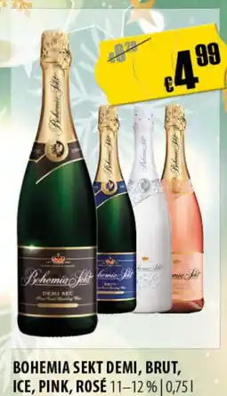 FreeOneShop BOHEMIA SEKT DEMI, BRUT, ICE, PINK, ROSÉ Angebot