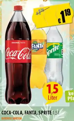 FreeOneShop COCA-COLA, FANTA, SPRITE Angebot