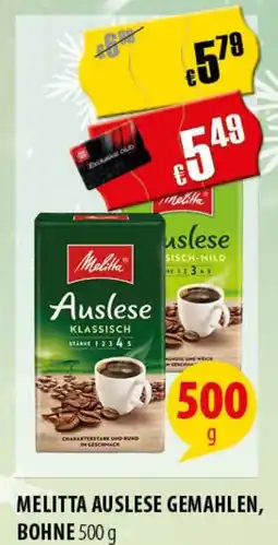 FreeOneShop MELITTA AUSLESE GEMAHLEN, BOHNE Angebot