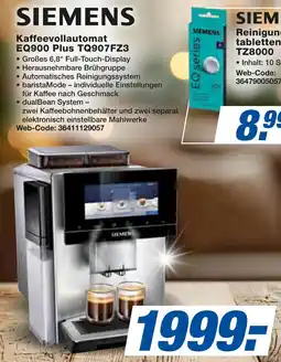 expert Techno Land SIEMENS Kaffeevollautomat EQ900 Plus TQ907FZ3 Angebot