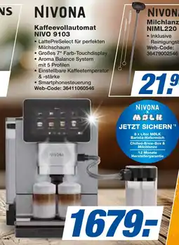 expert Techno Land NIVONA Kaffeevollautomat NIVO 9103 Angebot