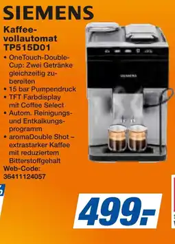 expert Techno Land SIEMENS Kaffeevollautomat TP515D01 Angebot