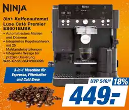 expert Techno Land NINJA 3in1 Kaffeeautomat Luxe Café Premier ES601EUBK Angebot