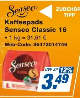 expert Techno Land Senseo Kaffeepads Senseo Classic 16 Angebot
