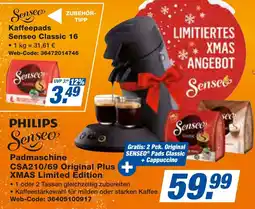 expert Techno Land PHILIPS Senseo Padmaschine CSA210/69 Original Plus XMAS Limited Edition Angebot