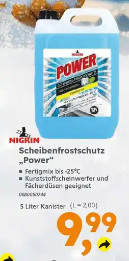 Globus Baumarkt NIGRIN Scheibenfrostschutz „Power" Angebot