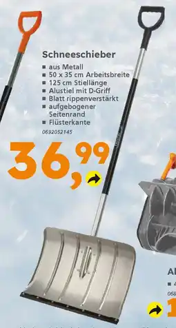 Globus Baumarkt Schneeschieber Angebot